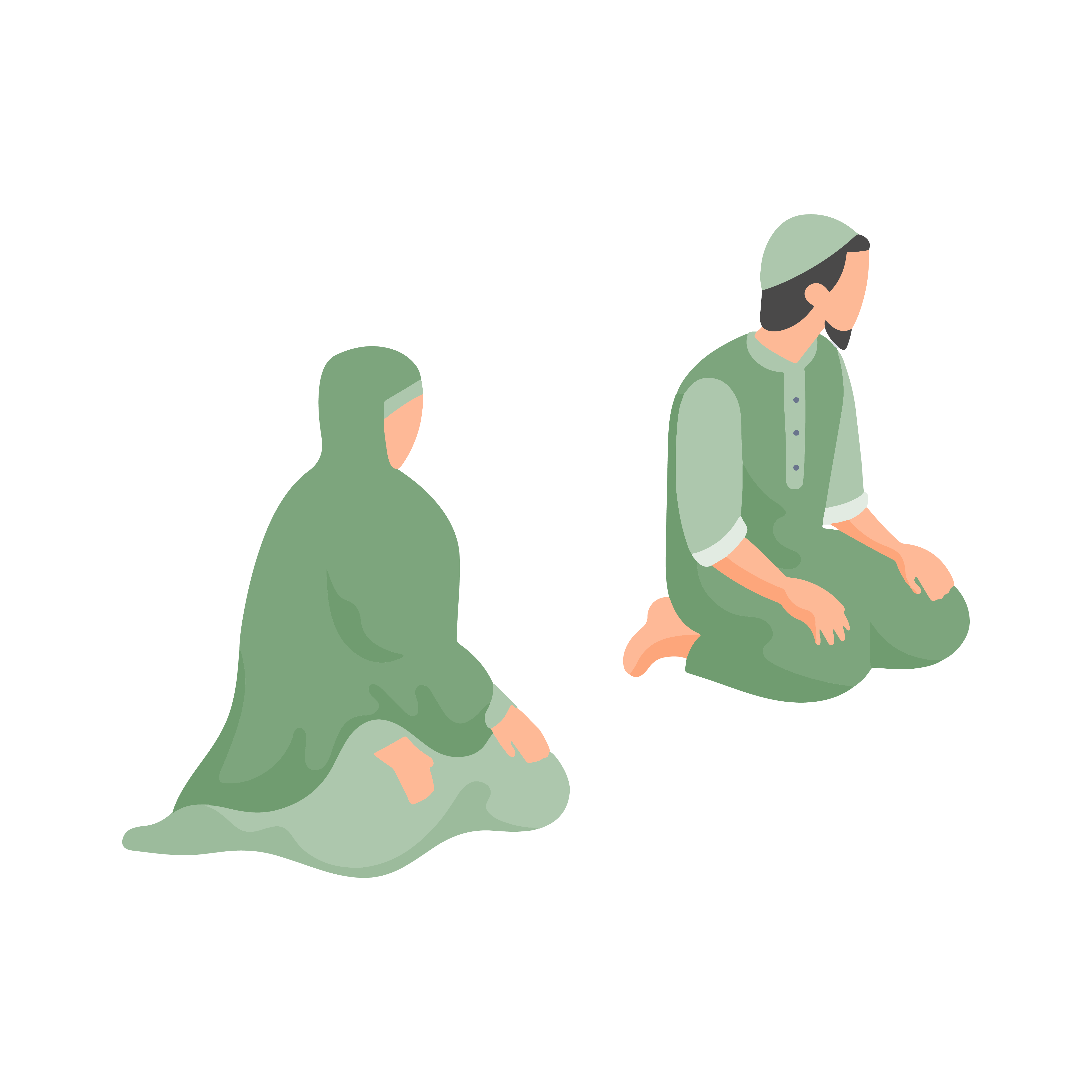 Приветствовать (давать салям) position 2